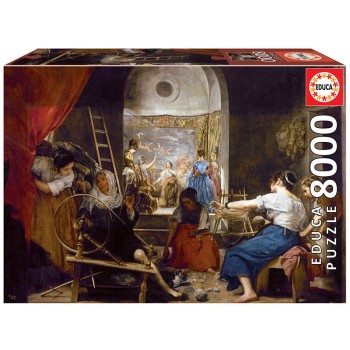 Puzzle 8000 - As Fiandeiras ou o mito de aracne, Diego Velásquez - 18584 - EDUCA 