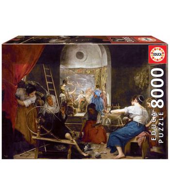 Puzzle 8000 - As Fiandeiras ou o mito de aracne, Diego Velásquez - 18584 - EDUCA 