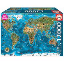Educa Puzzle 12000 peças - 19057 - Maravilhas do mundo