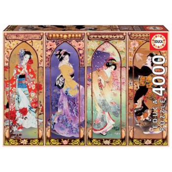 Educa Puzzle 4000 peças - Colagem Geishas Japão - 19055
