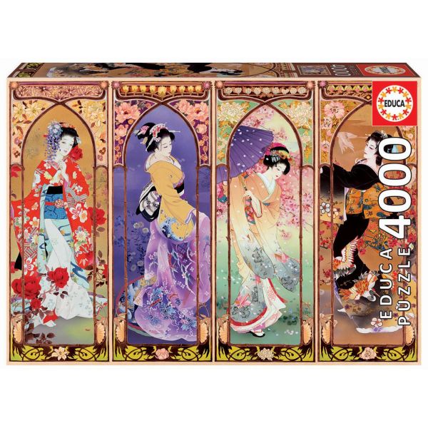 Educa Puzzle 4000 peças - Colagem Geishas Japão - 19055