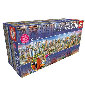 Puzzle 42000 - A Volta ao Mundo - O maior puzzle do mundo - Educa