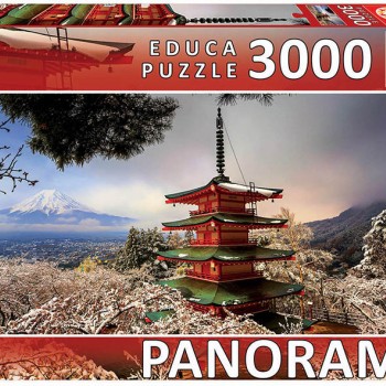 Puzzle - 18013 - Monte Fuji e Pagode Chureito, Japão