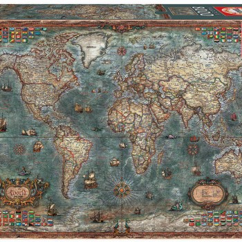 Puzzle - 18017 - Mapa Histórico do Mundo