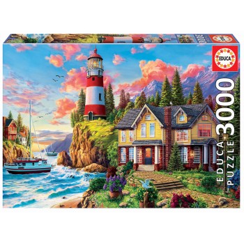 Puzzle - 18507 - Farol Junto ao Oceano EDUCA