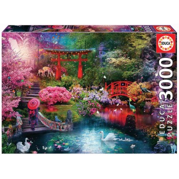 Educa Puzzle 3000 peças - Jardim Japonês - 19282 