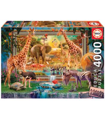 Educa Puzzle 4000 peças - Regressando Da Savana - 19285 