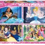 EDUCA Multi 4 puzzles Princesas - 17637