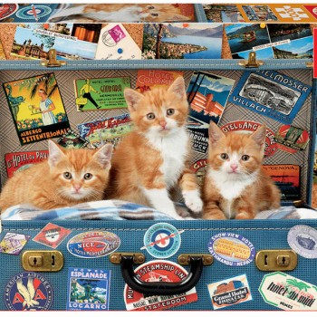 Puzzle 200 peças Gatinhos Viajantes - 18065 - Educa
