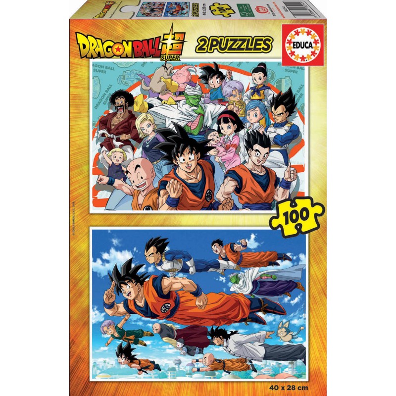 EDUCA Puzzle 2x100 peças Dragon Ball - 18214