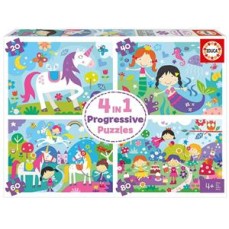 EDUCA Puzzle Progressivo - Mundo da Fantasia - 18905 