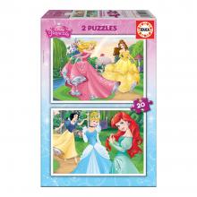 EDUCA Puzzle 2x20 peças - Princesas Disney - 16846