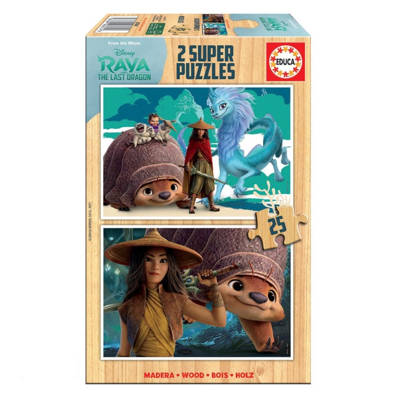 EDUCA Puzzle 2x25 peças - Raya e o último Dragão - 18878 