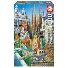 Puzzle "Collage" Gaudi miniatura