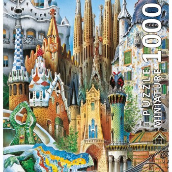 Puzzle "Collage" Gaudi miniatura