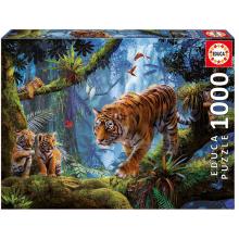 Puzzle - 17662 - Tigres na Árvore