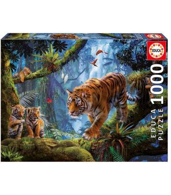 Puzzle - 17662 - Tigres na Árvore