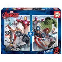 Puzzle 2x500 Avengers - 17994