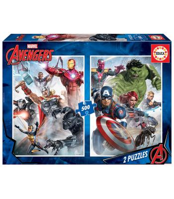 Puzzle 2x500 Avengers - 17994