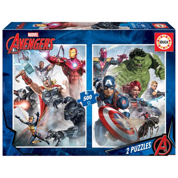 Puzzle 2x500 Avengers - 17994