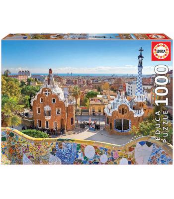Puzzle - 17966 -Vista de Barcelona do Park Güell  EDUCA