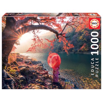Puzzle - 18455 - Amanhecer no rio Katsura, Japão