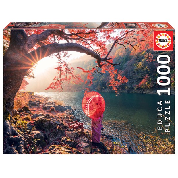 Puzzle - 18455 - Amanhecer no rio Katsura, Japão