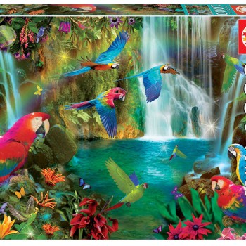 Puzzle - 18457 - Papagaios tropicais