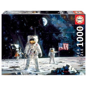 Puzzle - 18459 - First Men on the Moon, Robert McCall EDUCA
