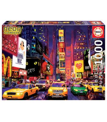 Puzzle Neon 18499 Times Square, Nueva York - EDUCA