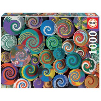 EDUCA Puzzle 1000 peças - Cestas Africanas - 19020 