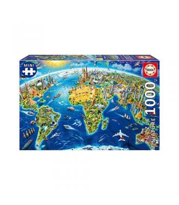 EDUCA Puzzle miniatura - Símbolos do Mundo - 19036 