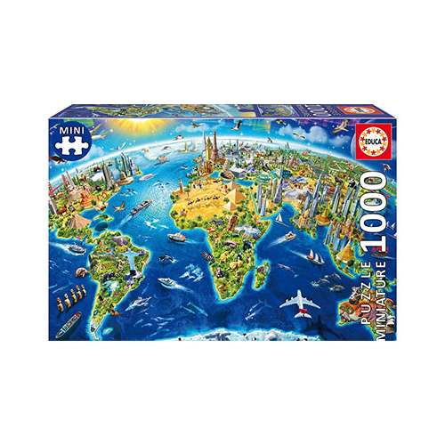EDUCA Puzzle miniatura - Símbolos do Mundo - 19036 