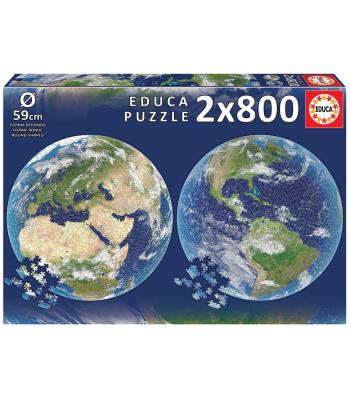Educa Puzzle 2x800 peças - 19039 - Planeta Terra