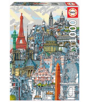 Educa Puzzle 1000 peças - 19264 - Paris, Carlo Stanga