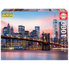 Educa Puzzle de 1000 peças Neon - Ponte de Brooklyn - 19269