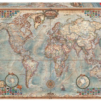 Puzzle "O Mundo, Mapa Político"