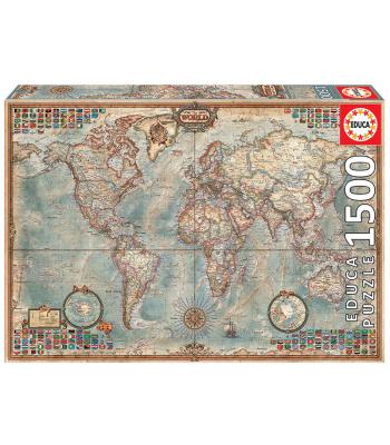 Puzzle "O Mundo, Mapa Político"