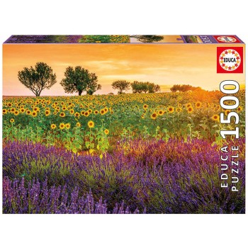 Puzzle  - 17669 - Campo de Girassóis e Lavanda