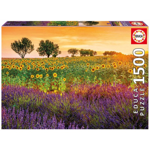 Puzzle  - 17669 - Campo de Girassóis e Lavanda