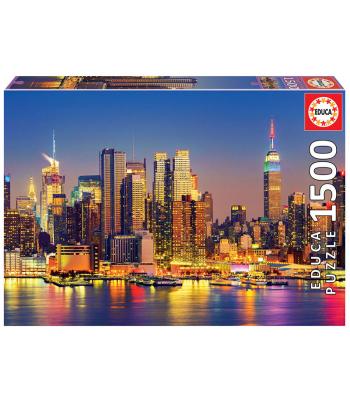 Puzzle - 18466 - Manhattan à noite EDUCA