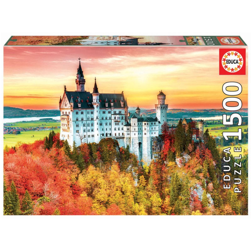 Educa Puzzle de 1500 peças - 19042 - Outono em Neuschwanstein 